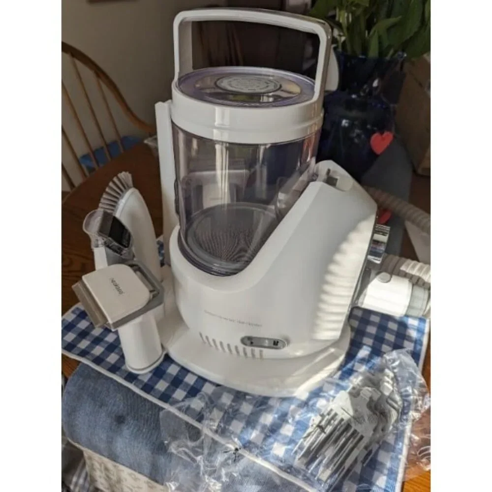 P2 Pro Dog Grooming Kit Clippers Vacuum Suction 99% Hair Pet with 5 Proven Tools